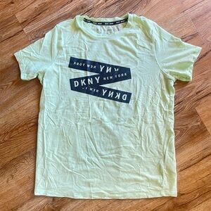 DKNY Green Short Sleeve Tee Casual Crew Neck